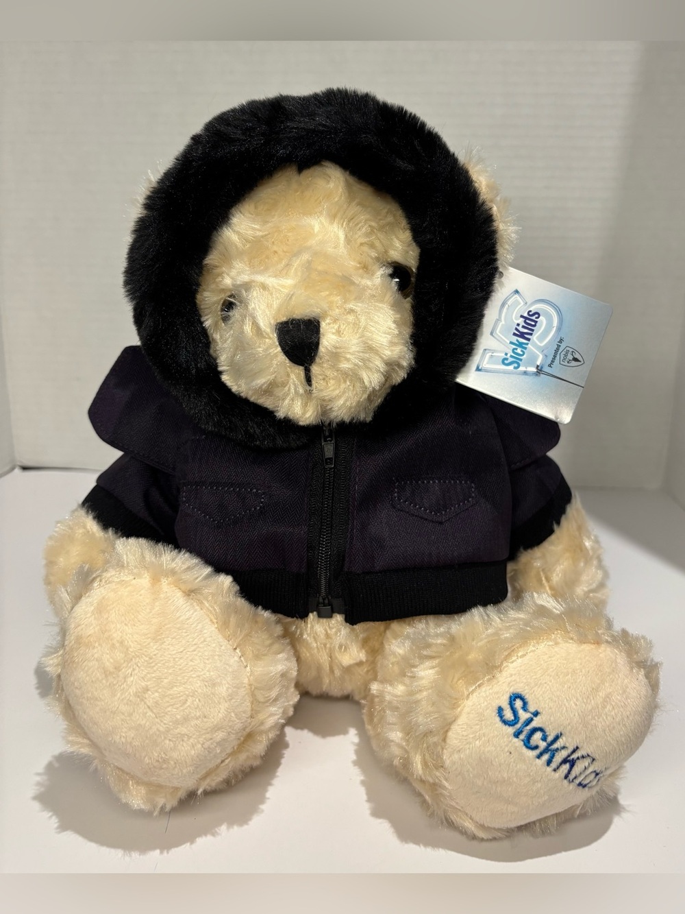 2020 Limited Edition SickKids Bear Wearing a Purple Bomber Jacket